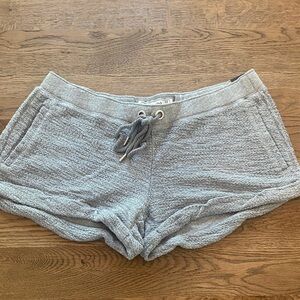 Abercrombie & Fitch Gray knit drawstring Shorts
